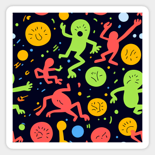 Weird Aliens - Graffiti Abstract Art Sticker